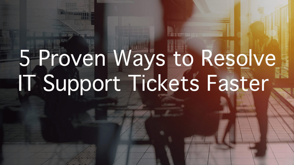 How to resolve IT support tickets using Conversational AI
